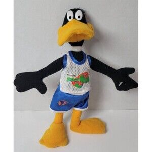 Warner Bros Daffy Duck Space Jam Plush Toy 1996 McDonald Vintage